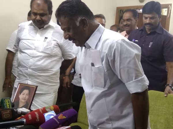 ஓ.பி.எஸ். விளக்கம் 