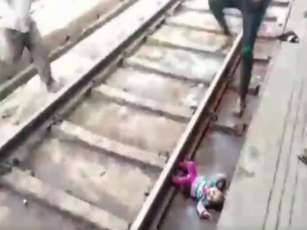 சரியாக ரயில் வந்தது 