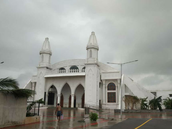 Velankanni church gets damage due to cyclone Gaja 