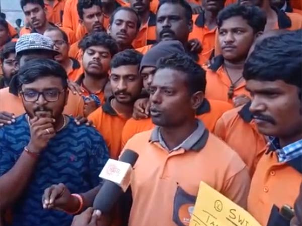 Chennai Swiggy delivery staffs involve in strike for 3rd day 
