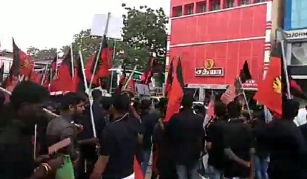 periyar dravidar kazhagam, may 17 cadres remembers evera through march fast in trichy. 