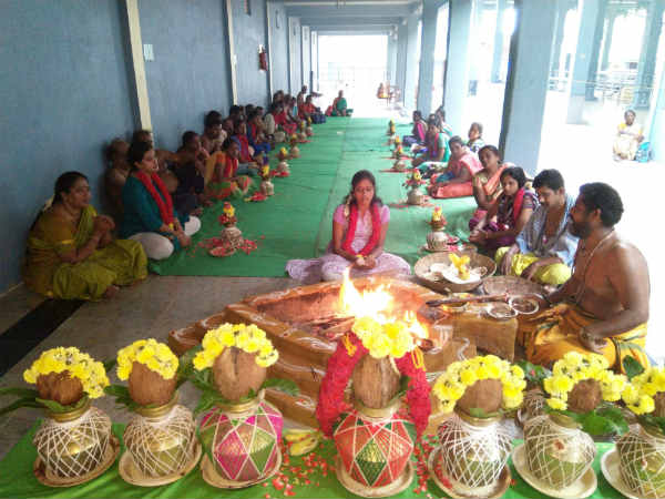 Aruthra special flowers yagam and Pournami day special three Yagam 