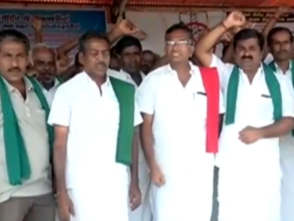 13 district farmers have been opposing for high power electricity cable works 
