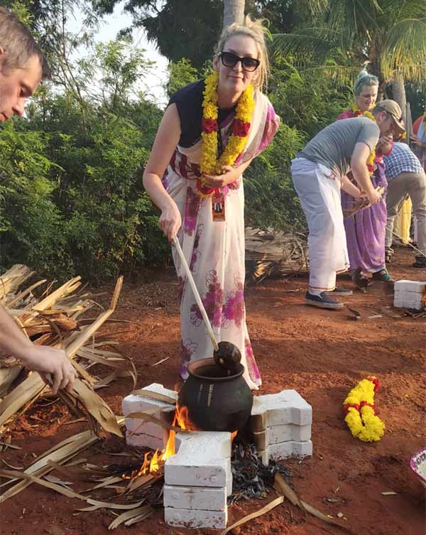 Foreigners Pongal Celebration inTuticorin 