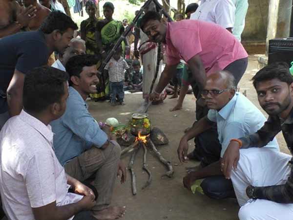 Samathuva pongal celebration Tribes people