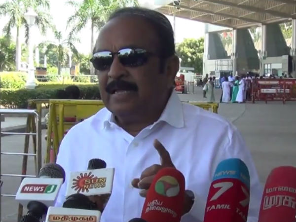 பேட்டியளித்தார் வைகோ 