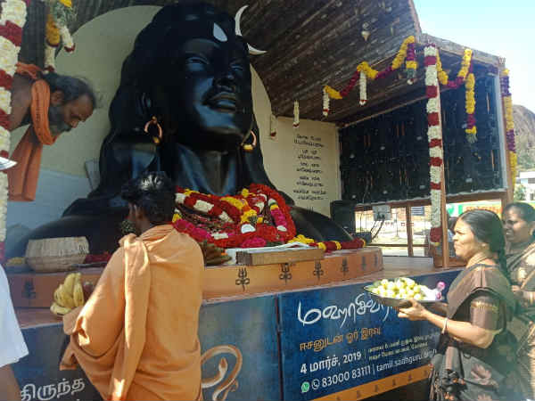 aadhiyogi rath visits kanyakumari
