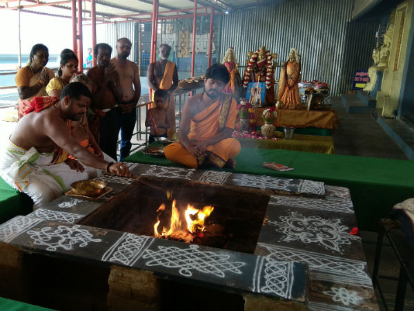 Surya Narayan Homam Pooja on Rathasaptami at Danvantri peedam