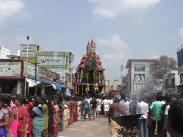 tenkasi temple masi magam car festival