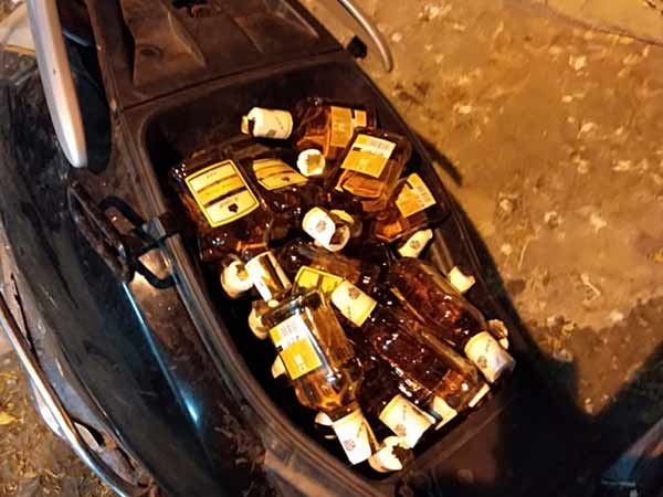 Liquor bottles seized in Puducherry