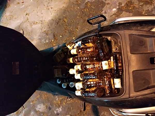 Liquor bottles seized in Puducherry