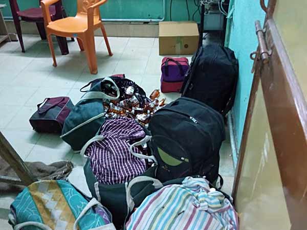 Liquor bottles seized in Puducherry
