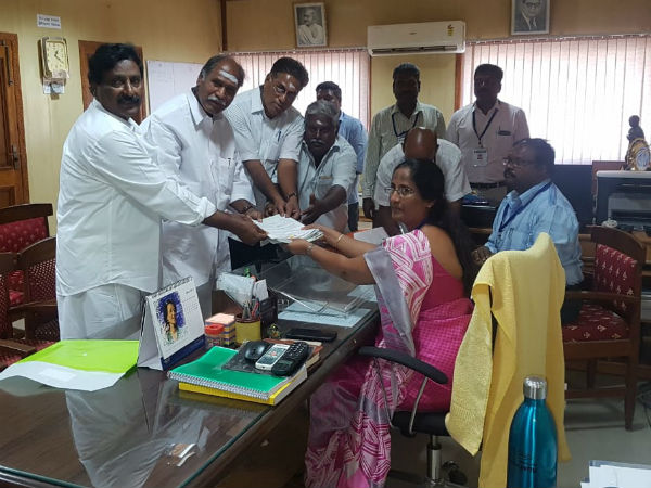Rangasamy, filed his sister son for Thattanchavadi constituency