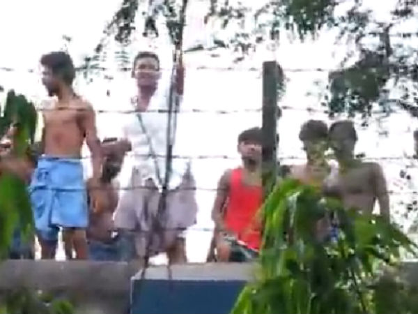 கையில் பிளேடால் அறுத்து