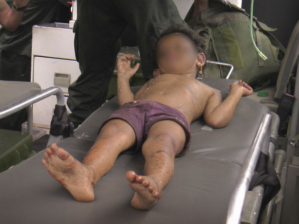 srilanka army rescue human bomber child from east