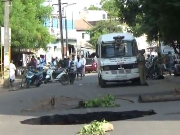 Road damage creates panic in Madurai