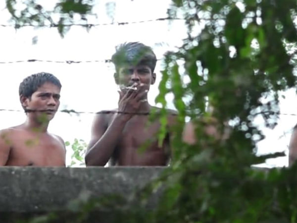 கையில் கஞ்சா, பீடி