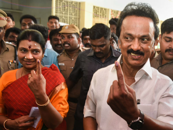 Lok Sabha Election 2019: M K Stalin cast his vote in Chennai Thenampet 