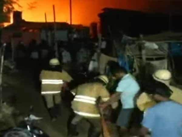 Fire accident happened at Dumil Kuppam 