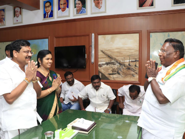 DMKs strength in the Puducherry constituency is the third highest rise by Venkatesan sworn as a MLA