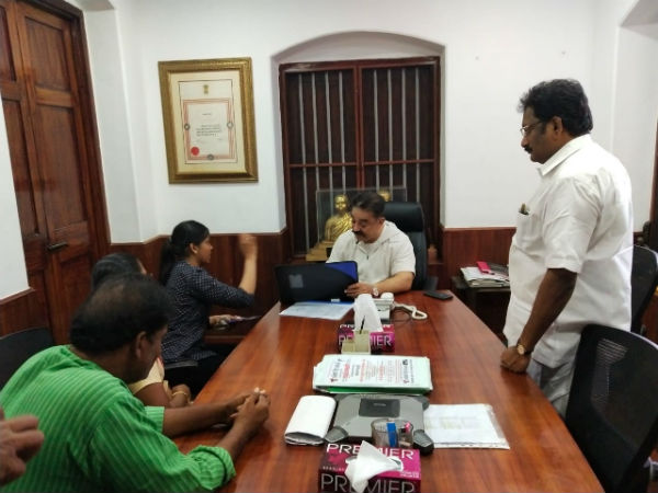 Kamal and others extend their help to Theni Udayakeerthika 
