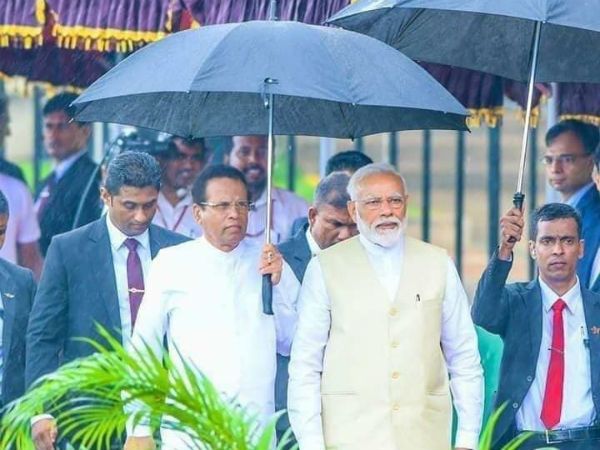 Modi meets Maithripala Sirisena 