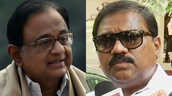 Karate Thiagarajan meets senior party leader P Chidambaram Karate Thiagarajan meets senior party leader P Chidambaram