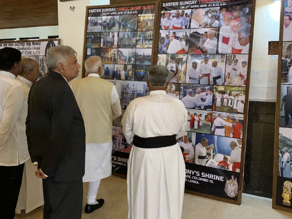 PM Modi visits Colombo St Anthony church 