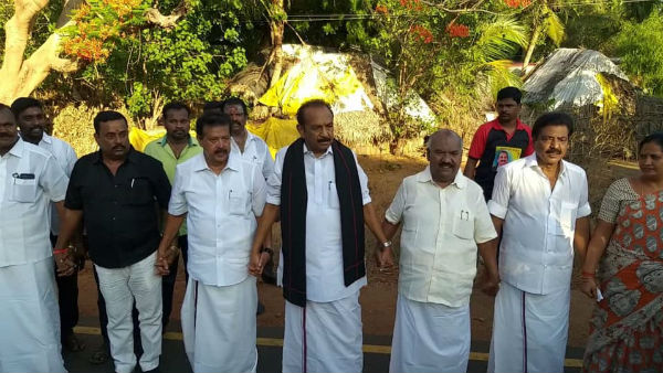 Human Chain Protest Marakkanam to Rameshwaram to oppose hydrocarbon project 