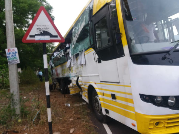Lorry bus accident and 2 died near Dharmapuri 