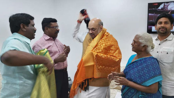 Arputhammal meets Home Minister Amit Shah 