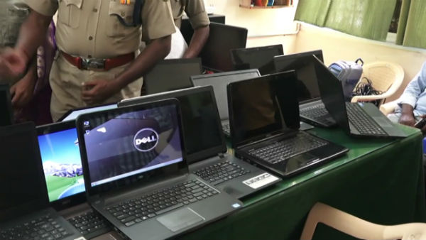 Thief arrested for stealing lab tops at Puducherry bus stand