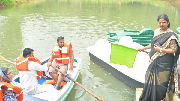 boat ride begins in courtallam