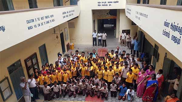 Govt school kids witness Chandrayan 2 launch 