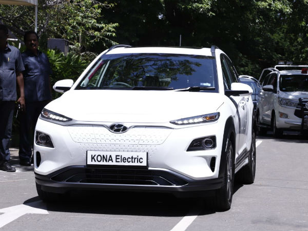 Chief Minister Palanisamy inaugurated Indias first Kona electric car Chief Minister Palanisamy inaugurated Indias first Kona electric car