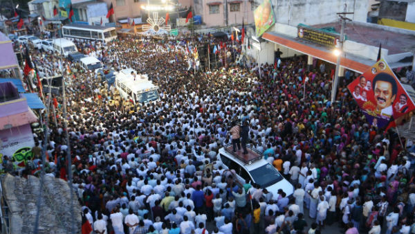 வேலூரில் திமுக பிரசாரம் 