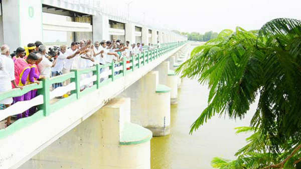 Cauvery water reached Mukkombu from Mettur 