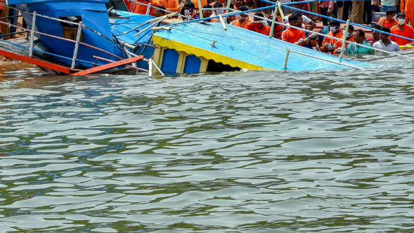 61 missing as boat capsizes Godavari River in East Godavari district 
