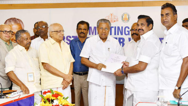 What happened in TN CM Palanisamys meeting with Kerala CM Pinarayi Vijayan? 