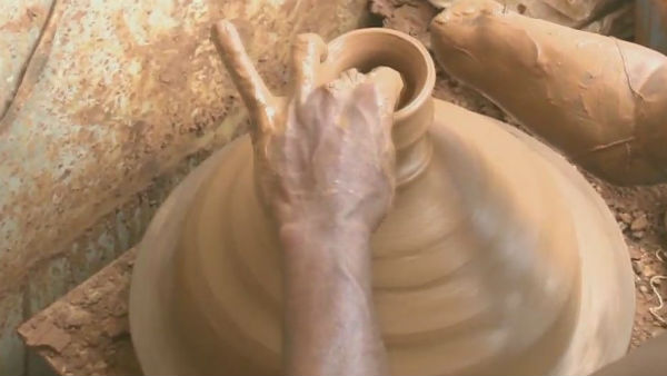 madurai youth to start pottery making in selfhelp