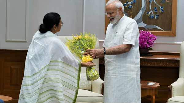 மமதா- மோடி சந்திப்பு 