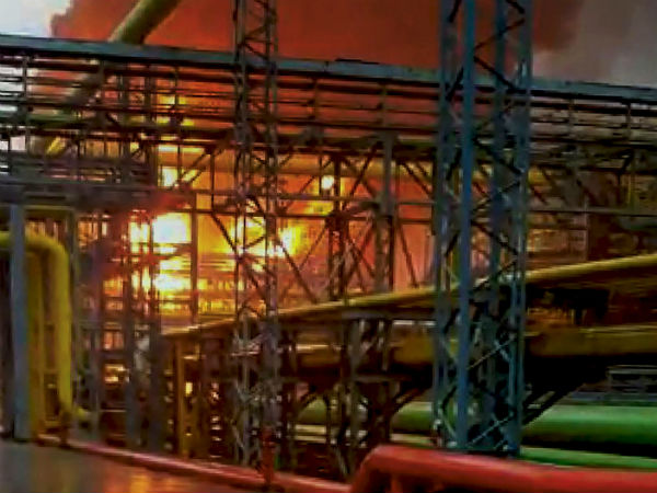 Fire accident in ONGC Navi Mumbai 