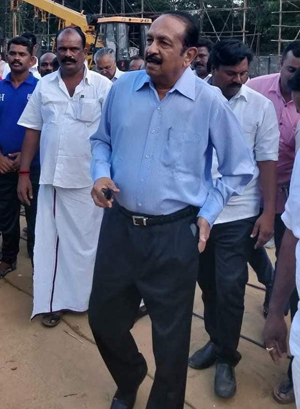 mdmk general secratery vaiko inspection to ymca ground