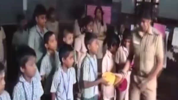 lady police inspector adopted the school in chennai 