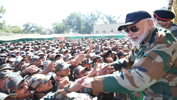 PM Modi celebrated Deepavali in Jammu Kashmir with army men 