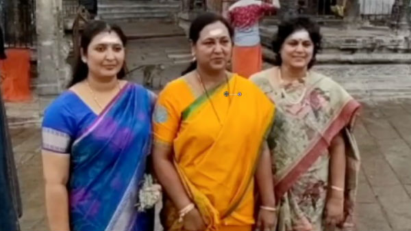 durga stalin and premalatha vijayakanth visits palani murugan temple 