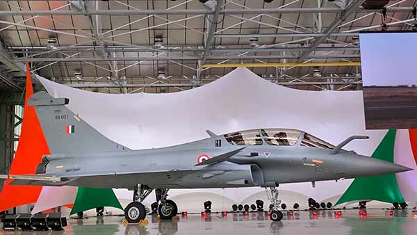 Defence Minister Rajnath Singh to receive first Rafale fighter aircraft in France today 