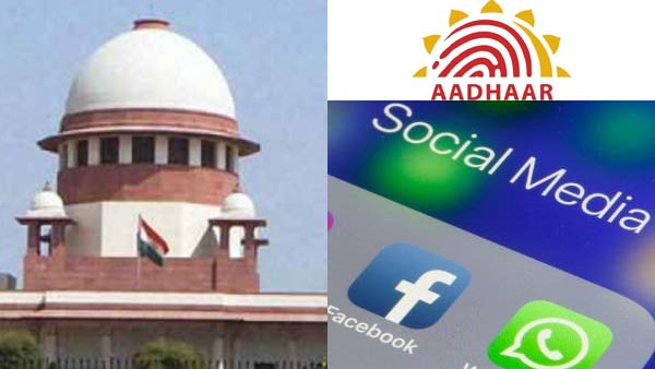 Social Media and Aadhaar link pleas, Supreme Court refuses to entertain PIL Social Media and Aadhaar link pleas, Supreme Court refuses to entertain PIL