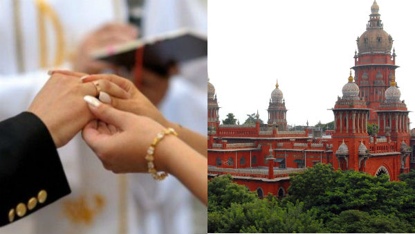 Chennai HC orders Tamilnadu Registrar department to reply for Christians marriage Chennai HC orders Tamilnadu Registrar department to reply for Christians marriage