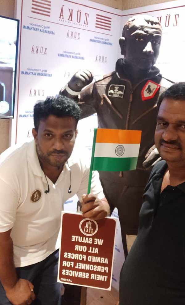 321 kg candy statue in honour of Indian Air Force Wing Commander Abhinandan 